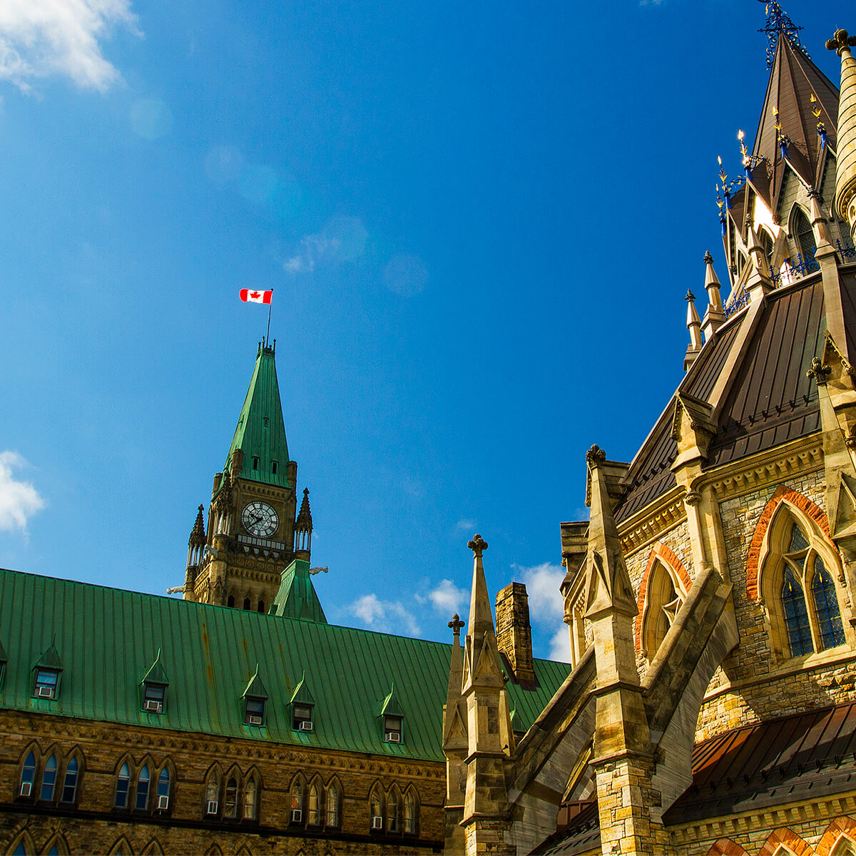 Parliament building in Ottawa