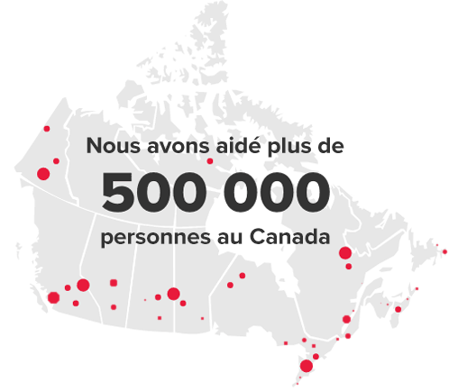 Nous aidons les Canadiens à surmonter l’endettement.
