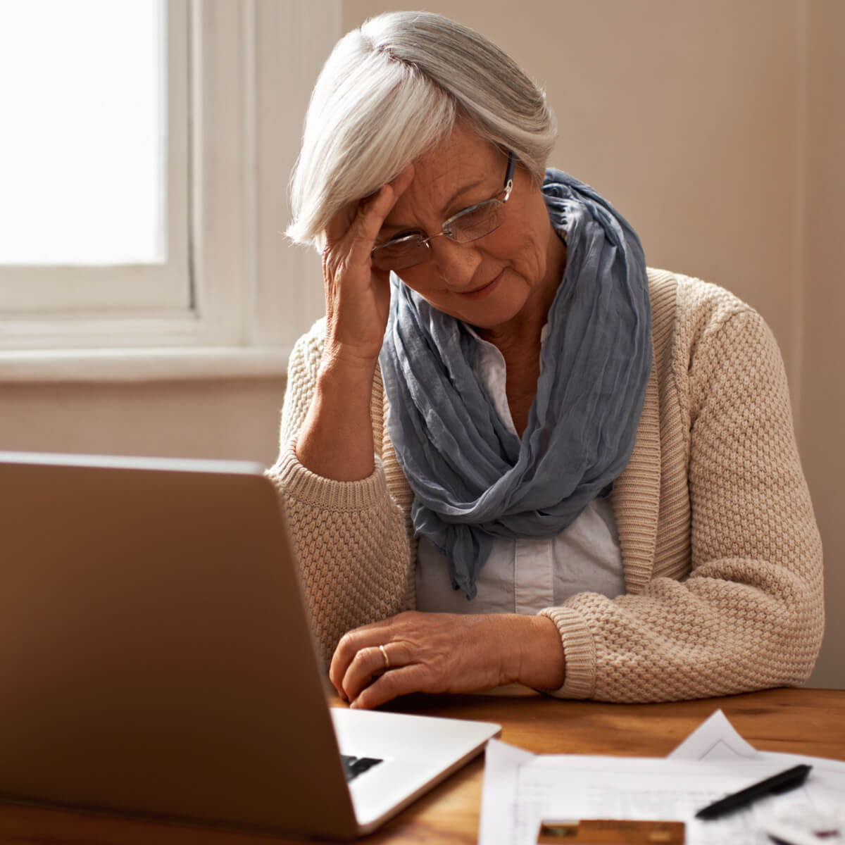 Une femme retraitée