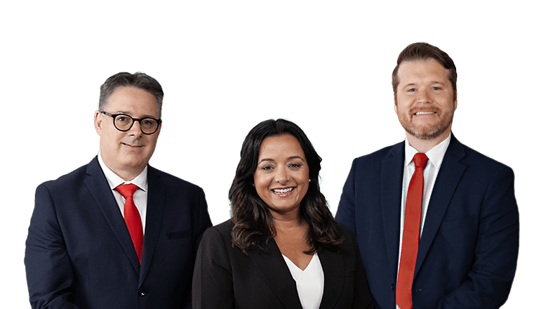 Portrait of Ilan Kibel, Rubina Ahmed-Haq, and Michael Comrie